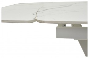 Стол ALATRI 120 GLOSS STATUARIO WHITE SOLID CERAMIC / WHITE, ®DISAUR в Озерске - ozersk.ok-mebel.com | фото 3