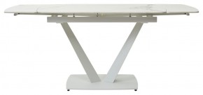 Стол ALATRI 120 GLOSS STATUARIO WHITE SOLID CERAMIC / WHITE, ®DISAUR в Озерске - ozersk.ok-mebel.com | фото 4