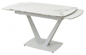 Стол ALATRI 120 GLOSS STATUARIO WHITE SOLID CERAMIC / WHITE, ®DISAUR в Озерске - ozersk.ok-mebel.com | фото 8