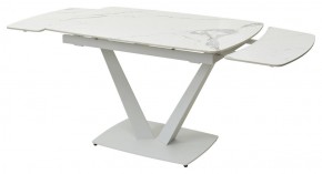 Стол ALATRI 120 GLOSS STATUARIO WHITE SOLID CERAMIC / WHITE, ®DISAUR в Озерске - ozersk.ok-mebel.com | фото 9