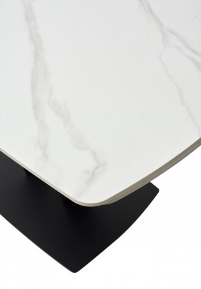 Стол ALATRI 120 MATT WHITE MARBLE SOLID CERAMIC / BLACK, ®DISAUR в Озерске - ozersk.ok-mebel.com | фото 11