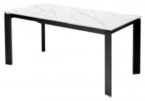 Стол CORNER 120 MATT WHITE MARBLE SOLID CERAMIC / BLACK, ®DISAUR в Озерске - ozersk.ok-mebel.com | фото 6