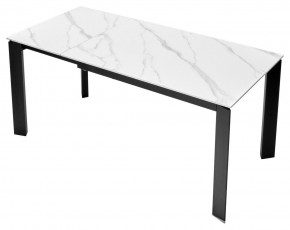 Стол CORNER 120 MATT WHITE MARBLE SOLID CERAMIC / BLACK, ®DISAUR в Озерске - ozersk.ok-mebel.com | фото 7