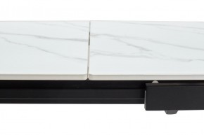 Стол CORNER 120 MATT WHITE MARBLE SOLID CERAMIC / BLACK, ®DISAUR в Озерске - ozersk.ok-mebel.com | фото 8
