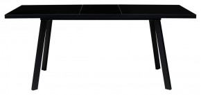 Стол ФИН 120 Черный, стекло/ Черный каркас М-City в Озерске - ozersk.ok-mebel.com | фото