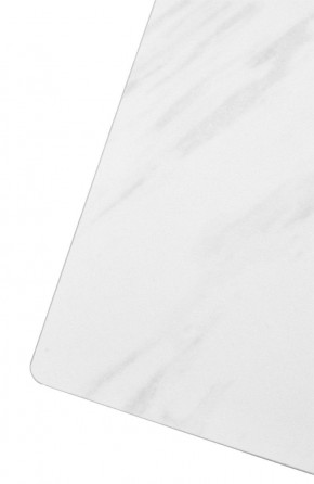 Стол FONDI 180 MARBLES KL-99 Белый мрамор матовый, итальянская керамика/ черный каркас, ®DISAUR в Озерске - ozersk.ok-mebel.com | фото 6