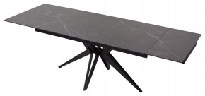 Стол FORIO 160 MATT BLACK MARBLE SOLID CERAMIC / BLACK, ®DISAUR в Озерске - ozersk.ok-mebel.com | фото 5