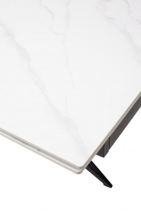 Стол FORIO 160 MATT WHITE MARBLE SOLID CERAMIC / BLACK, ®DISAUR в Озерске - ozersk.ok-mebel.com | фото 9