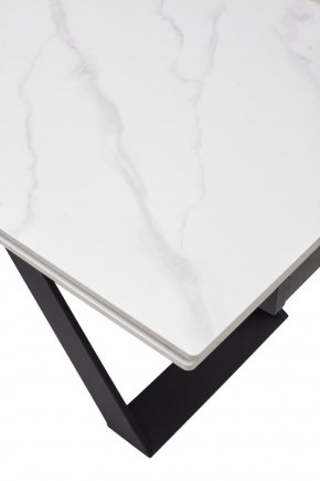 Стол LIVORNO 180 MATT WHITE MARBLE SOLID CERAMIC / BLACK, ®DISAUR в Озерске - ozersk.ok-mebel.com | фото 9