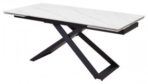 Стол LIVORNO 180 MATT WHITE MARBLE SOLID CERAMIC / BLACK, ®DISAUR в Озерске - ozersk.ok-mebel.com | фото 2