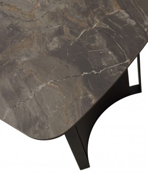 Стол RASMUS 160 KL-80 Серый мрамор, итальянская керамика / черный каркас, ®DISAUR в Озерске - ozersk.ok-mebel.com | фото 9