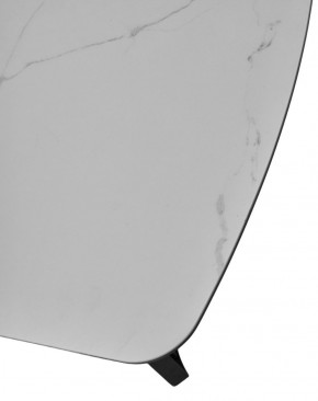 Стол RASMUS 160 TL-45 Белый мрамор, испанская керамика / черный каркас, ®DISAUR в Озерске - ozersk.ok-mebel.com | фото 6
