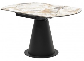 Стол TERAMO 135 GLOSS GRAND JADE SOLID CERAMIC, керамика, поворотн.механизм / Черный каркас, ®DISAUR в Озерске - ozersk.ok-mebel.com | фото 10