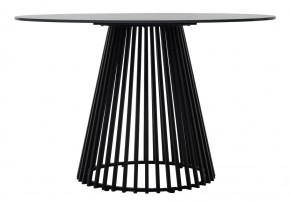 Стол TERNI 120 MATT BLACK MARBLE SOLID CERAMIC Черный мрамор матовый, керамика /Черн.каркас, ®DISAUR в Озерске - ozersk.ok-mebel.com | фото 7