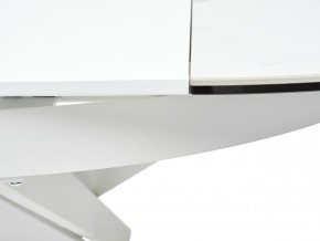 Стол TRENTO 120 HIGH GLOSS STATUARIO Белый мрамор глянцевый, керамика/ белый каркас, ®DISAUR в Озерске - ozersk.ok-mebel.com | фото 10