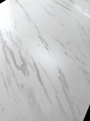 Стол VASTO 180 MARBLES KL-99 Белый мрамор матовый, итальянская керамика/ черный каркас, ®DISAUR в Озерске - ozersk.ok-mebel.com | фото 3