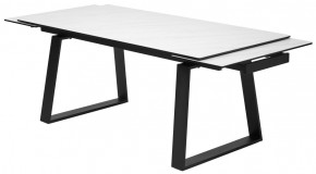 Стол VASTO 180 MARBLES KL-99 Белый мрамор матовый, итальянская керамика/ черный каркас, ®DISAUR в Озерске - ozersk.ok-mebel.com | фото 6
