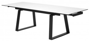 Стол VASTO 180 MARBLES KL-99 Белый мрамор матовый, итальянская керамика/ черный каркас, ®DISAUR в Озерске - ozersk.ok-mebel.com | фото 9