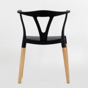 Стул Barneo N-218 Wishbone интерьерный кухонный черный в Озерске - ozersk.ok-mebel.com | фото 2