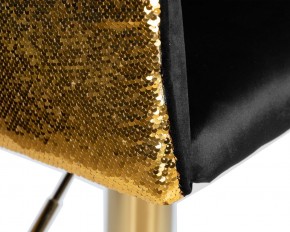 Стул барный DOBRIN DARCY GOLD SHINY, черный велюр с золотыми пайетками в Озерске - ozersk.ok-mebel.com | фото 7