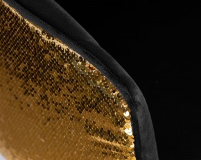Стул барный DOBRIN DARCY GOLD SHINY, черный велюр с золотыми пайетками в Озерске - ozersk.ok-mebel.com | фото 8