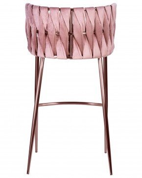 Стул барный DOBRIN EMMA ROSE GOLD, розовый велюр (VF-10) в Озерске - ozersk.ok-mebel.com | фото 5