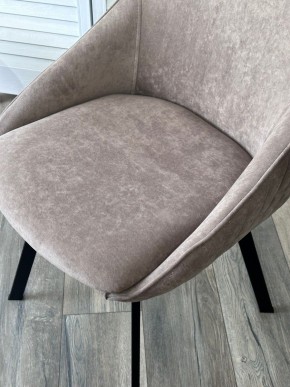 Стул CASA, 360 град. поворот. B5 Капучино, велюр / черный каркас,М-City в Озерске - ozersk.ok-mebel.com | фото 3