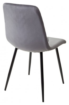 Стул DUKE BLUVEL-14 GREY, велюр / черный каркас М-City в Озерске - ozersk.ok-mebel.com | фото 3