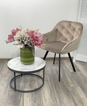 Стул GALE 360 град. поворот. BLUVEL-40 BEIGE, велюр/ черный каркас, М-City в Озерске - ozersk.ok-mebel.com | фото 2