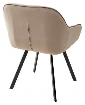 Стул GALE 360 град. поворот. BLUVEL-40 BEIGE, велюр/ черный каркас, М-City в Озерске - ozersk.ok-mebel.com | фото 4