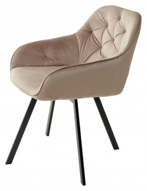 Стул GALE 360 град. поворот. BLUVEL-40 BEIGE, велюр/ черный каркас, М-City в Озерске - ozersk.ok-mebel.com | фото 5