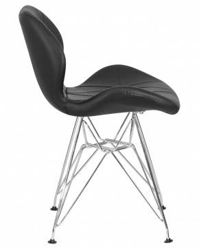Стул обеденный DOBRIN BUTTERFLY CHROME, ножки хром, цвет чёрный в Озерске - ozersk.ok-mebel.com | фото 3