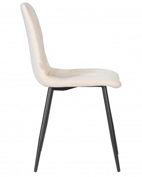 Стул обеденный DOBRIN CHILLY ROMBO, Бежевый Simple 44, основание черный в Озерске - ozersk.ok-mebel.com | фото 3