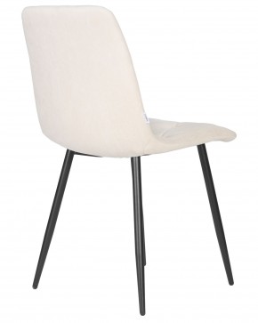 Стул обеденный DOBRIN CHILLY ROMBO, Бежевый Simple 44, основание черный в Озерске - ozersk.ok-mebel.com | фото 4