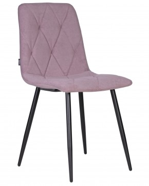 Стул обеденный DOBRIN CHILLY ROMBO, Лавандовый Simple 48, основание черное в Озерске - ozersk.ok-mebel.com | фото