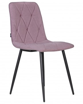 Стул обеденный DOBRIN CHILLY ROMBO, Лавандовый Simple 48, основание черное в Озерске - ozersk.ok-mebel.com | фото 2