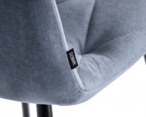 Стул обеденный DOBRIN CHILLY ROMBO, Серо-голубой Simple 26, основание черное в Озерске - ozersk.ok-mebel.com | фото 7