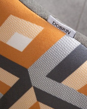 Стул обеденный DOBRIN MARKUS, ЭМАЛЬ ЧЕРНЫЙ МУАР ткань Candy Graphite+Escada Ochre в Озерске - ozersk.ok-mebel.com | фото 10
