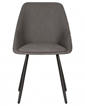 Стул обеденный DOBRIN MARKUS, ЭМАЛЬ ЧЕРНЫЙ МУАР ткань Candy Graphite+Escada Ochre в Озерске - ozersk.ok-mebel.com | фото 6