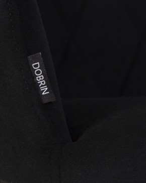 Стул обеденный DOBRIN ROBY, ЭМАЛЬ ЧЕРНЫЙ МУАР велюр Catania Black в Озерске - ozersk.ok-mebel.com | фото 2