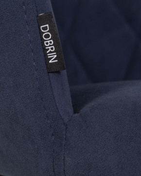 Стул обеденный DOBRIN ROBY, ЭМАЛЬ ЧЕРНЫЙ МУАР велюр Catania Dark Blue в Озерске - ozersk.ok-mebel.com | фото 9