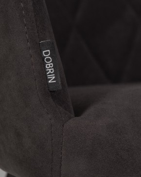 Стул обеденный DOBRIN ROBY, ЭМАЛЬ ЧЕРНЫЙ МУАР велюр Catania Espresso в Озерске - ozersk.ok-mebel.com | фото 9