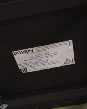 Стул обеденный DOBRIN ROBY, ЭМАЛЬ ЧЕРНЫЙ МУАР велюр Catania Forest в Озерске - ozersk.ok-mebel.com | фото 12