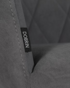 Стул обеденный DOBRIN ROBY, ЭМАЛЬ ЧЕРНЫЙ МУАР велюр Catania Silver в Озерске - ozersk.ok-mebel.com | фото 9