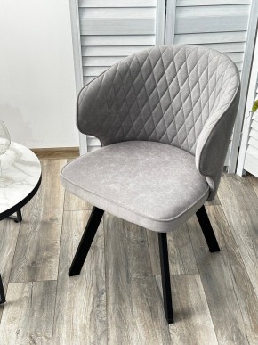 Стул SKAT 360 град. поворот. B22 Серый, велюр / черный каркас, М-City в Озерске - ozersk.ok-mebel.com | фото 3