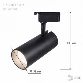 Светильник на штанге Эра  TR5-30 COB BK в Озерске - ozersk.ok-mebel.com | фото 5