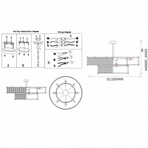 Светильник на штанге Imperiumloft RH Marais Round Chandelier 40,2668 в Озерске - ozersk.ok-mebel.com | фото 11