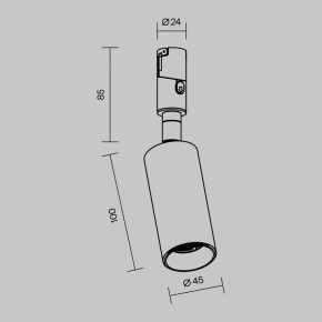 Светильник на штанге Maytoni Focus Led TR201-1-10W3K-M-B в Озерске - ozersk.ok-mebel.com | фото 7