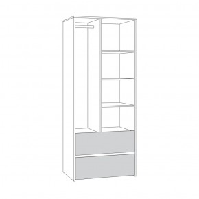 Торонто Шкаф для одежды 13.333 в Озерске - ozersk.ok-mebel.com | фото 2
