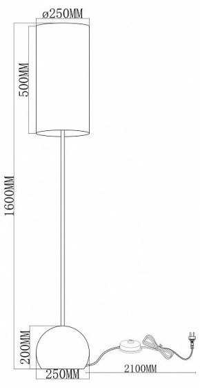 Торшер Moderli Flint V11590-1F в Озерске - ozersk.ok-mebel.com | фото 2